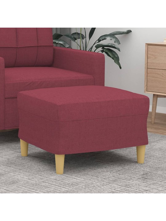 Podnožka vínová 60 x 50 x 41 cm textil