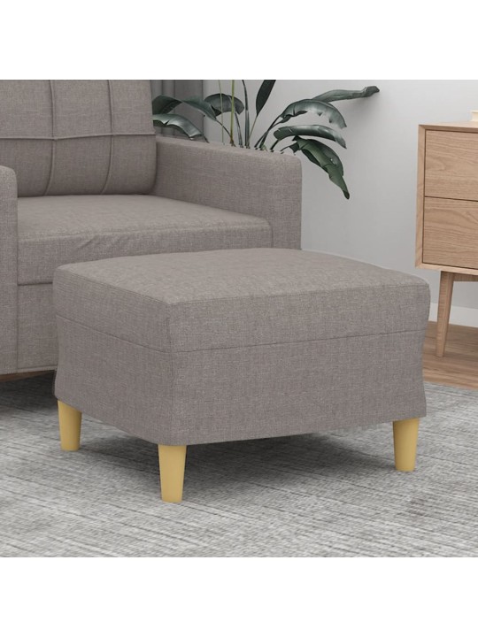 Podnožka taupe 60 x 50 x 41 cm textil