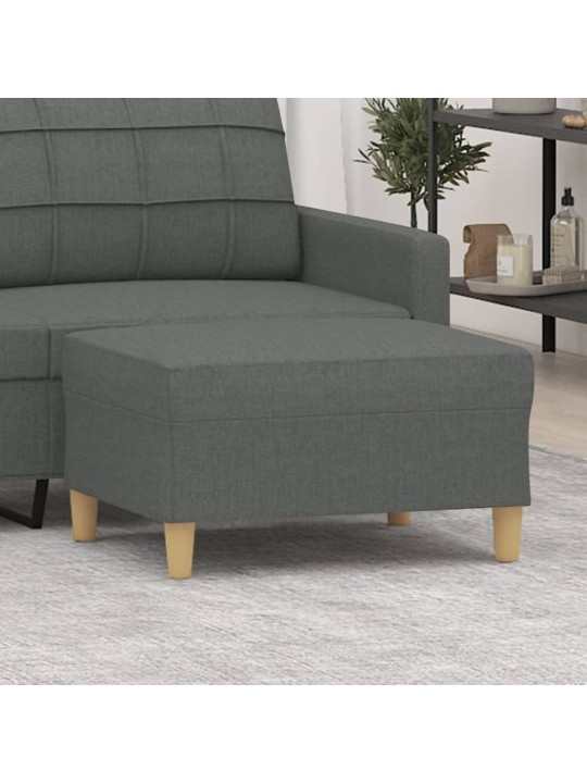 Podnožka tmavě šedá 70 x 55 x 41 cm textil