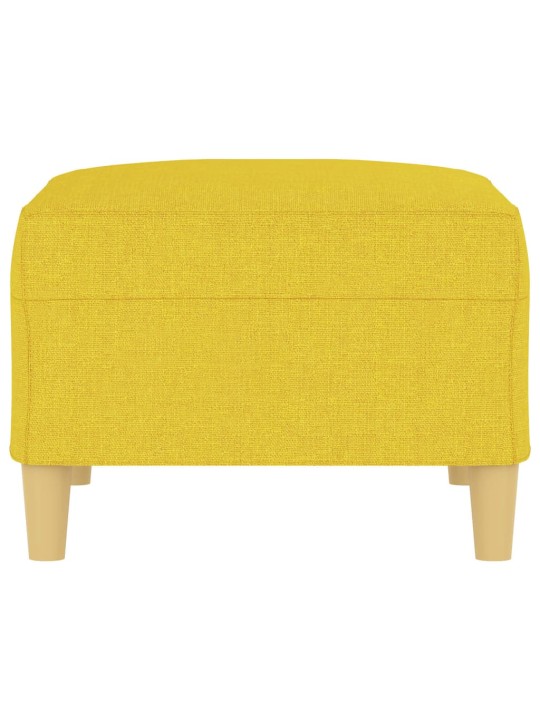 Podnožka světle žlutá 70 x 55 x 41 cm textil