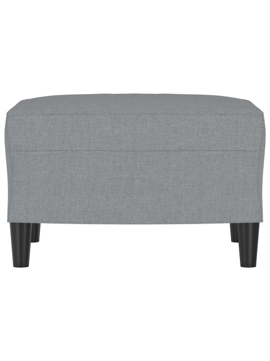 Podnožka světle šedá 60 x 50 x 41 cm textil