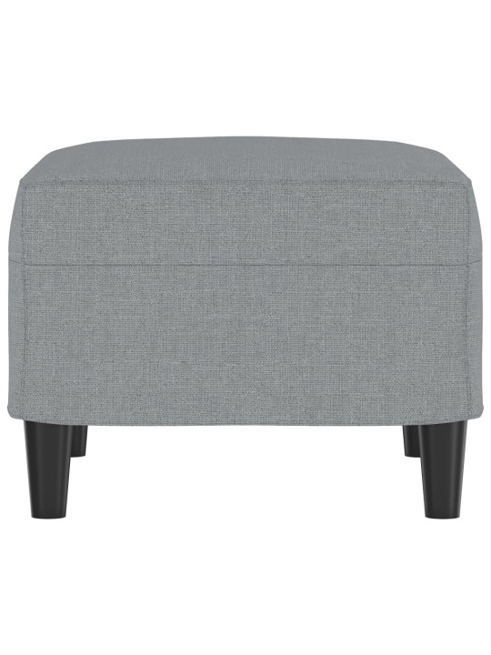 Podnožka světle šedá 60 x 50 x 41 cm textil