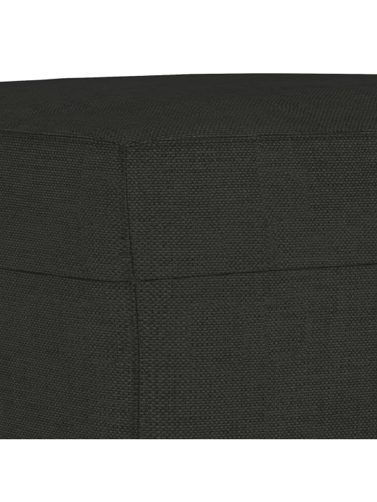 Podnožka černá 60 x 50 x 41 cm textil