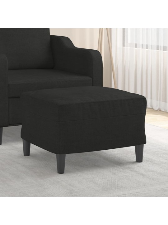 Podnožka černá 60 x 50 x 41 cm textil