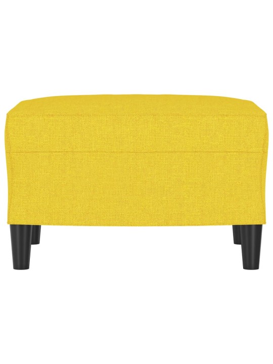 Podnožka světle žlutá 60 x 50 x 41 cm textil