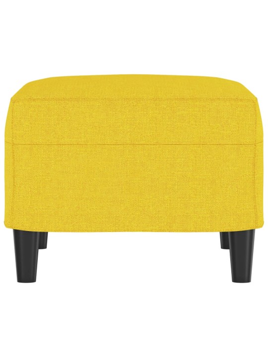 Podnožka světle žlutá 60 x 50 x 41 cm textil