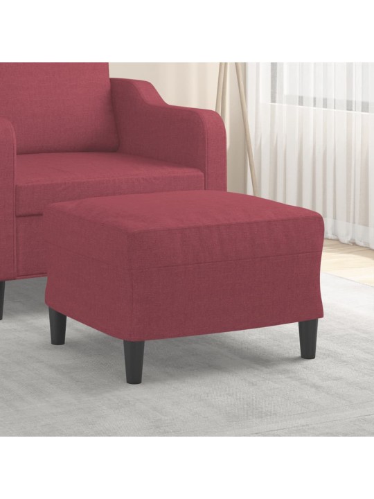 Podnožka vínová 60 x 50 x 41 cm textil