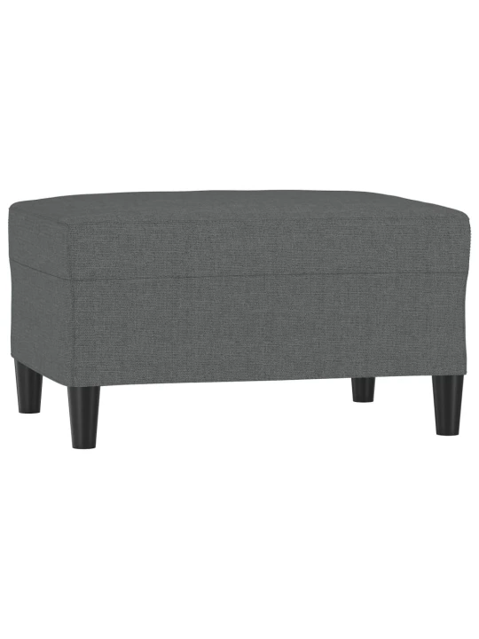 Podnožka tmavě šedá 70 x 55 x 41 cm textil