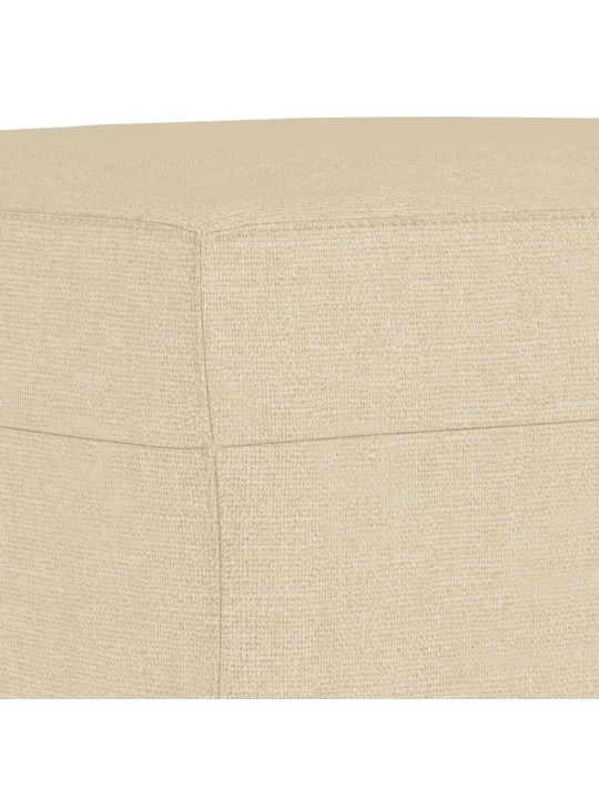 Podnožka krémová 70 x 55 x 41 cm textil