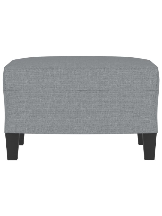 Podnožka světle šedá 60 x 50 x 41 cm textil
