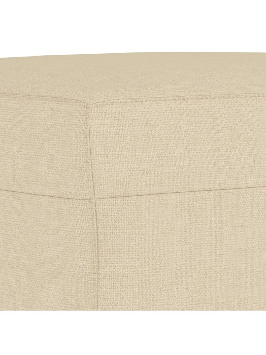 Podnožka krémová 60 x 50 x 41 cm textil