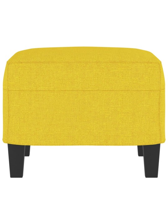 Podnožka světle žlutá 60 x 50 x 41 cm textil