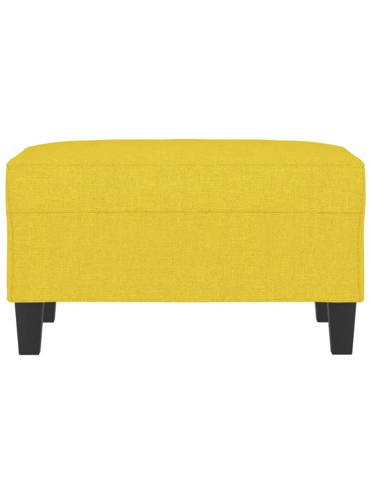 Podnožka světle žlutá 70 x 55 x 41 cm textil