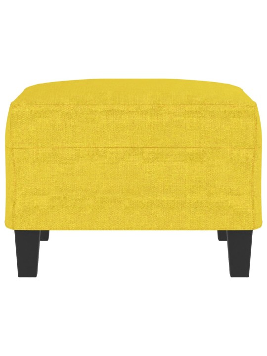 Podnožka světle žlutá 70 x 55 x 41 cm textil