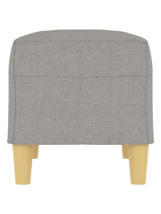 Lavice světle šedá 70 x 35 x 41 cm textil