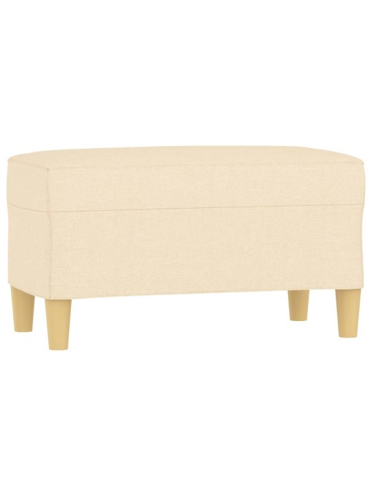 Lavice krémová 70 x 35 x 41 cm textil