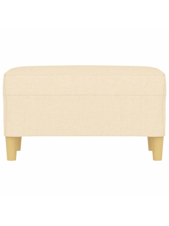 Lavice krémová 70 x 35 x 41 cm textil