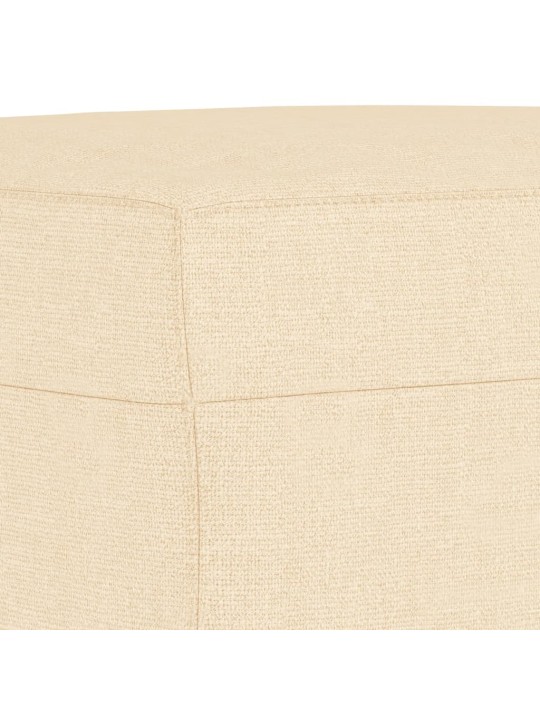 Lavice krémová 70 x 35 x 41 cm textil