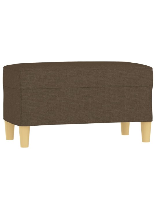 Lavice hnědá 70 x 35 x 41 cm textil