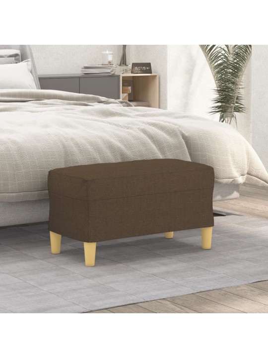 Lavice hnědá 70 x 35 x 41 cm textil