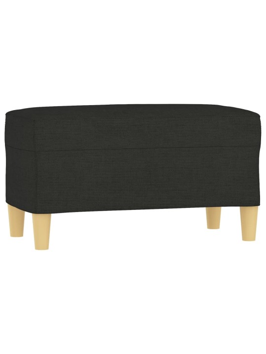 Lavice černá 70 x 35 x 41 cm textil