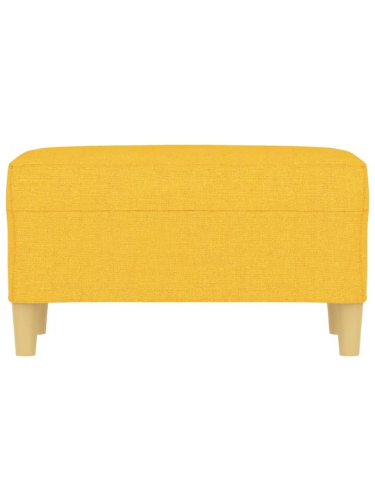 Lavice světle žlutá 70x35x41 cm textil