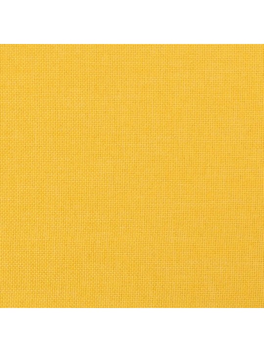 Lavice světle žlutá 70x35x41 cm textil