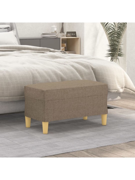 Lavice taupe 70 x 35 x 41 cm textil