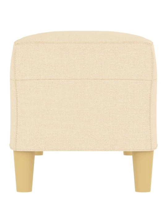 Lavice krémová 100 x 35 x 41 cm textil