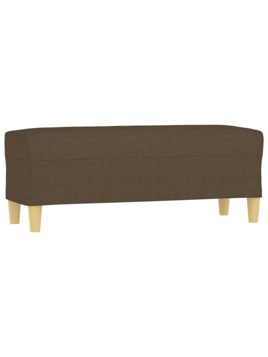 Lavice hnědá 100 x 35 x 41 cm textil