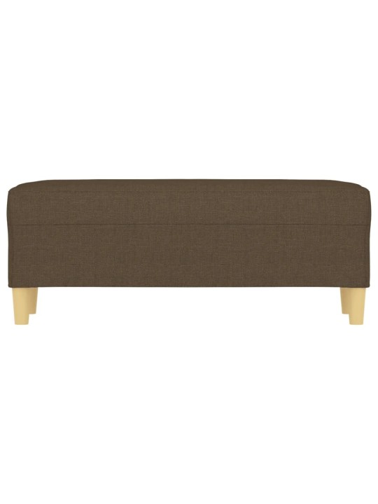 Lavice hnědá 100 x 35 x 41 cm textil