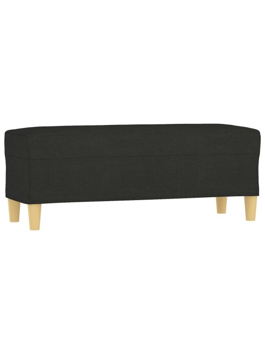Lavice černá 100 x 35 x 41 cm textil