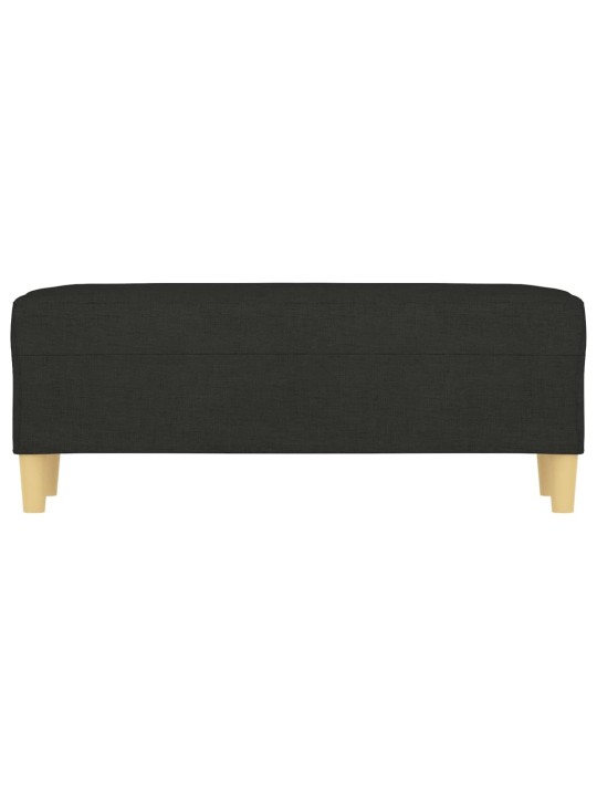 Lavice černá 100 x 35 x 41 cm textil