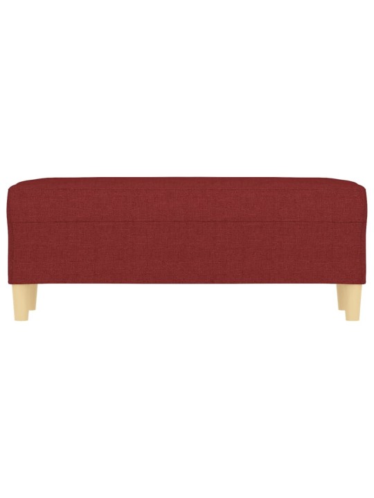 Lavice vínová 100 x 35 x 41 cm textil