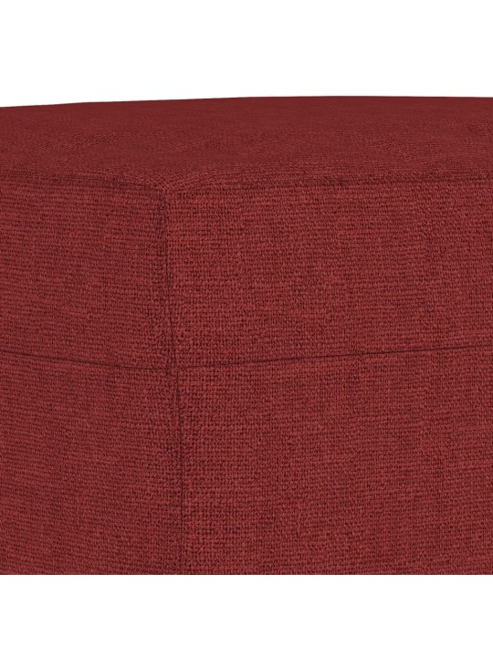Lavice vínová 100 x 35 x 41 cm textil