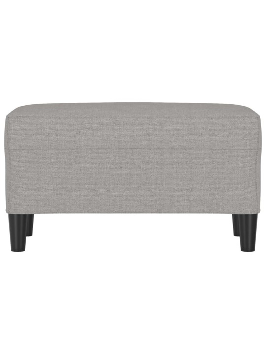 Lavice světle šedá 70 x 35 x 41 cm textil