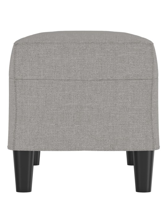 Lavice světle šedá 70 x 35 x 41 cm textil