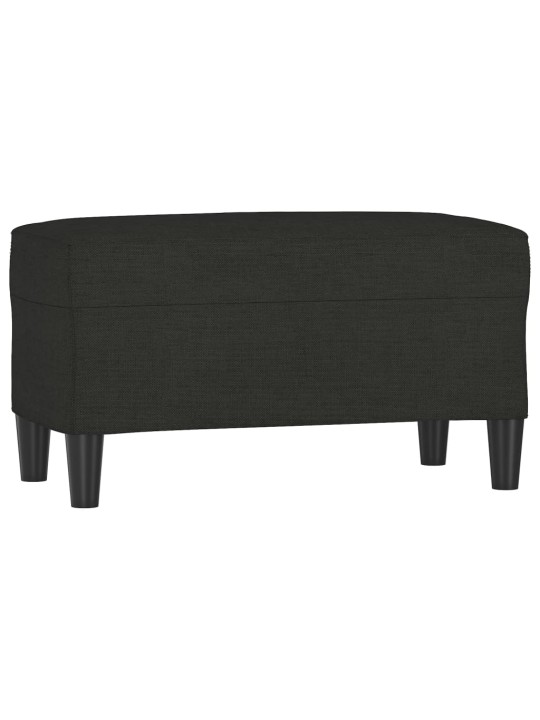 Lavice černá 70 x 35 x 41 cm textil