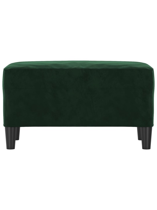 Lavice tmavě zelená 70x35x41 cm samet