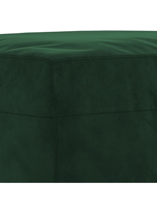 Lavice tmavě zelená 70x35x41 cm samet
