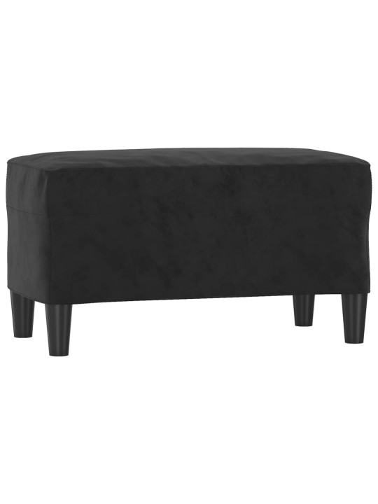 Lavice černá 70 x 35 x 41 cm samet
