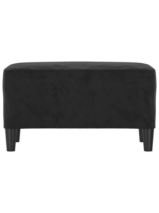 Lavice černá 70 x 35 x 41 cm samet
