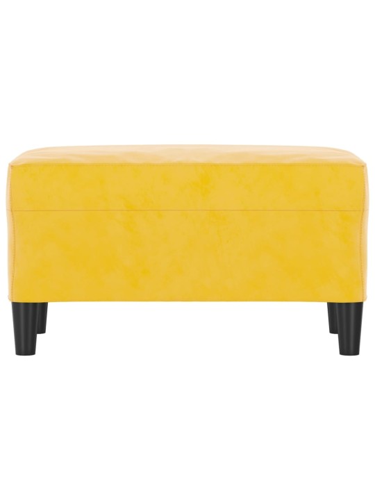 Lavice žlutá 70 x 35 x 41 cm samet