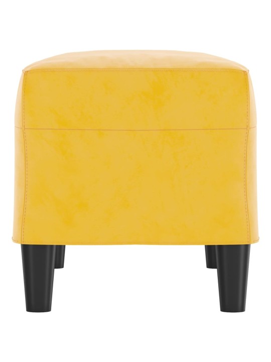 Lavice žlutá 70 x 35 x 41 cm samet