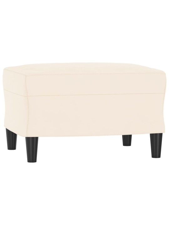 Lavice krémová 70 x 35 x 41 cm samet
