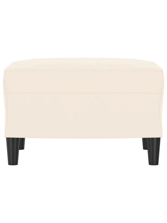 Lavice krémová 70 x 35 x 41 cm samet