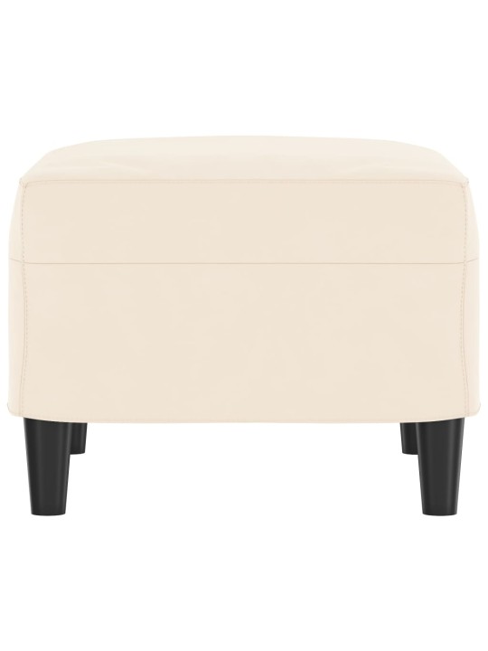 Lavice krémová 70 x 35 x 41 cm samet