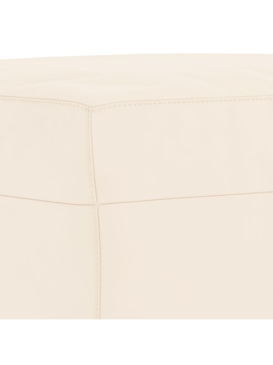 Lavice krémová 70 x 35 x 41 cm samet