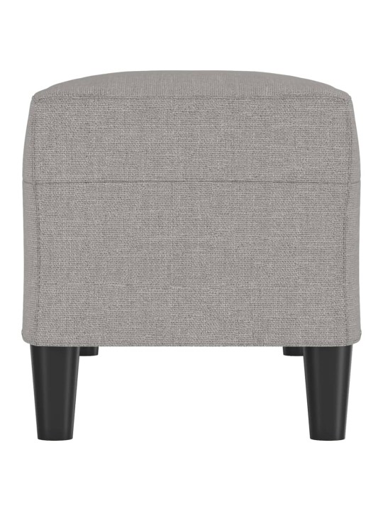 Lavice světle šedá 100 x 35 x 41 cm textil
