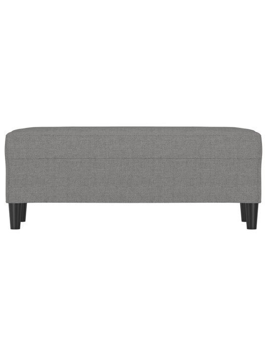 Lavice tmavě šedá 100 x 35 x 41 cm textil